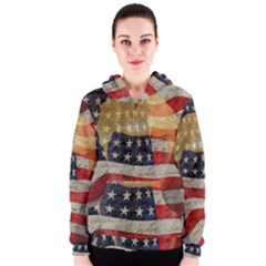 American President Women s Zipper Hoodie by Valentinaart