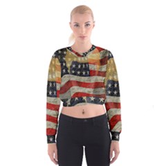 American President Women s Cropped Sweatshirt by Valentinaart