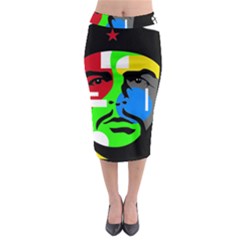 Che Guevara Midi Pencil Skirt by Valentinaart