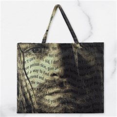 Kurt Cobain Zipper Large Tote Bag by Valentinaart