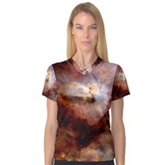 Carina Nebula Women s V-neck Sport Mesh Tee