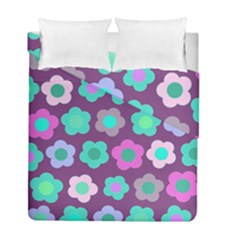 Floral Pattern Duvet Cover Double Side (full/ Double Size)