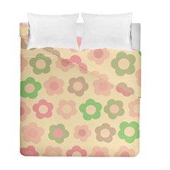 Floral Pattern Duvet Cover Double Side (full/ Double Size)