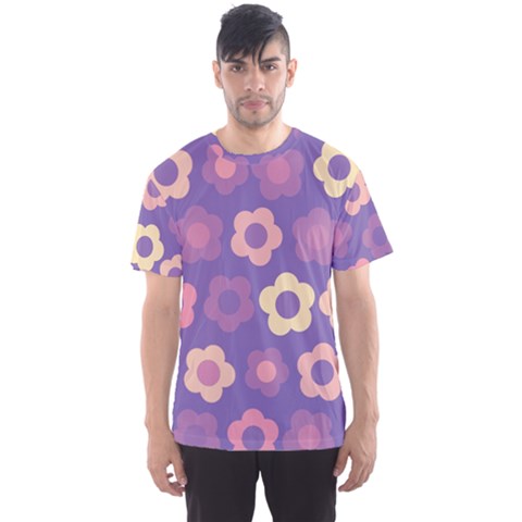 Floral Pattern Men s Sport Mesh Tee by Valentinaart