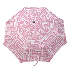 Pink Pattern Folding Umbrellas