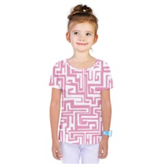 Pink Pattern Kids  One Piece Tee