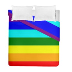 Rainbow Duvet Cover Double Side (full/ Double Size)