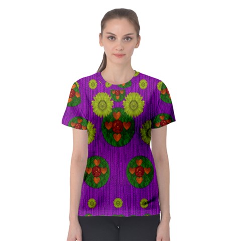 Buddha Blessings Fantasy Women s Sport Mesh Tee by pepitasart