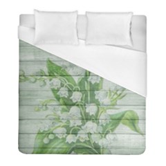 On Wood May Lily Of The Valley Duvet Cover (full/ Double Size)