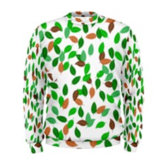 Leaves True Leaves Autumn Green Men s Sweatshirt by Simbadda