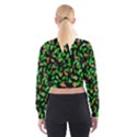 Leaves True Leaves Autumn Green Women s Cropped Sweatshirt View2