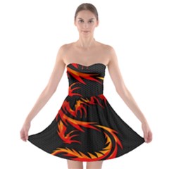 Dragon Strapless Bra Top Dress