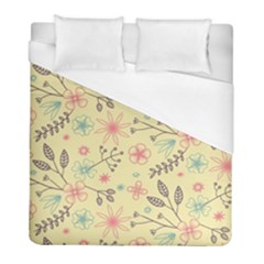 Seamless Spring Flowers Patterns Duvet Cover (full/ Double Size)