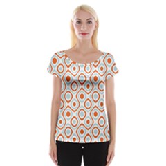 Pattern Background Abstract Women s Cap Sleeve Top by Simbadda