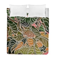 Floral Pattern Background Duvet Cover Double Side (full/ Double Size) by Simbadda