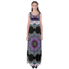 Fractal Lace Empire Waist Maxi Dress by Simbadda