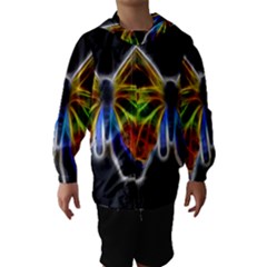 Fractal Butterfly Hooded Wind Breaker (kids)