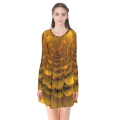 Yellow Flower Flare Dress by Simbadda