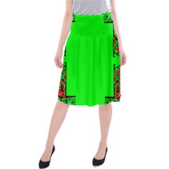 Decorative Corners Midi Beach Skirt by Simbadda