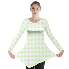 Shamrock Irish St Patrick S Day Long Sleeve Tunic  by Simbadda