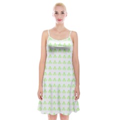 Shamrock Irish St Patrick S Day Spaghetti Strap Velvet Dress by Simbadda