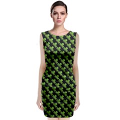 St Patrick S Day Background Sleeveless Velvet Midi Dress by Simbadda