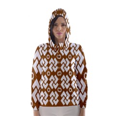 Art Abstract Background Pattern Hooded Wind Breaker (women) by Simbadda