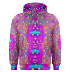 Colors And Wonderful Flowers On A Meadow Men s Pullover Hoodie by pepitasart