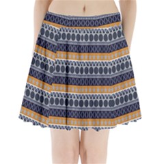 Abstract Elegant Background Pattern Pleated Mini Skirt by Simbadda