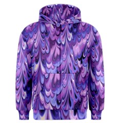 Purple Marble  Men s Zipper Hoodie by KirstenStar