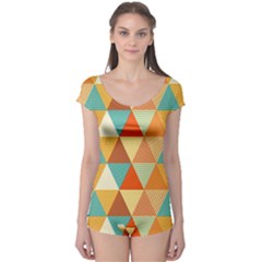 Triangles Pattern  Boyleg Leotard 