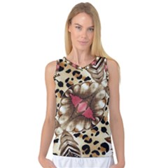 Animal Tissue And Flowers Women s Basketball Tank Top