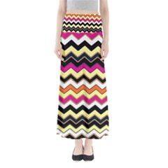 Colorful Chevron Pattern Stripes Maxi Skirts by Amaryn4rt