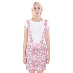 Leopard Pink Pattern Suspender Skirt