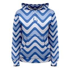 Waves Wavy Lines Pattern Design Women s Pullover Hoodie by Amaryn4rt