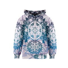 Mandalas Symmetry Meditation Round Kids  Zipper Hoodie by Amaryn4rt