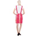 Abstract Red And Gold Ink Blot Gradient Suspender Skirt View2