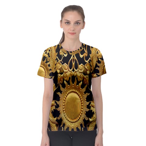 Golden Sun Women s Sport Mesh Tee by Amaryn4rt