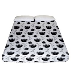 Floral Pattern Fitted Sheet (queen Size)