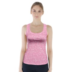 Handwriting  Racer Back Sports Top