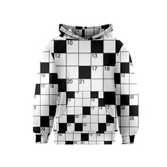 Crosswords  Kids  Pullover Hoodie by Valentinaart