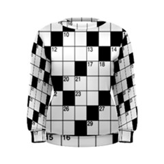 Crosswords  Women s Sweatshirt by Valentinaart