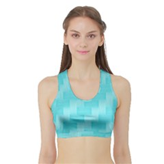 Pattern Sports Bra With Border