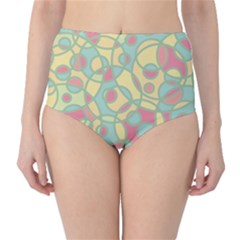 Pattern High-waist Bikini Bottoms