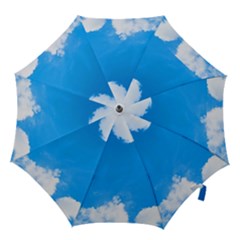 Sky Clouds Blue White Weather Air Hook Handle Umbrellas (large)