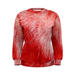 Pink Fur Background Women s Sweatshirt by Simbadda