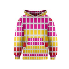 Squares Pattern Background Colorful Squares Wallpaper Kids  Pullover Hoodie by Simbadda