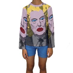 Happy Birthday Mr  President  Kids  Long Sleeve Swimwear by Valentinaart