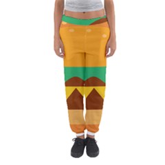 Hamburger Bread Food Cheese Women s Jogger Sweatpants by Simbadda