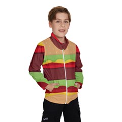 Vector Burger Time Background Wind Breaker (kids) by Simbadda